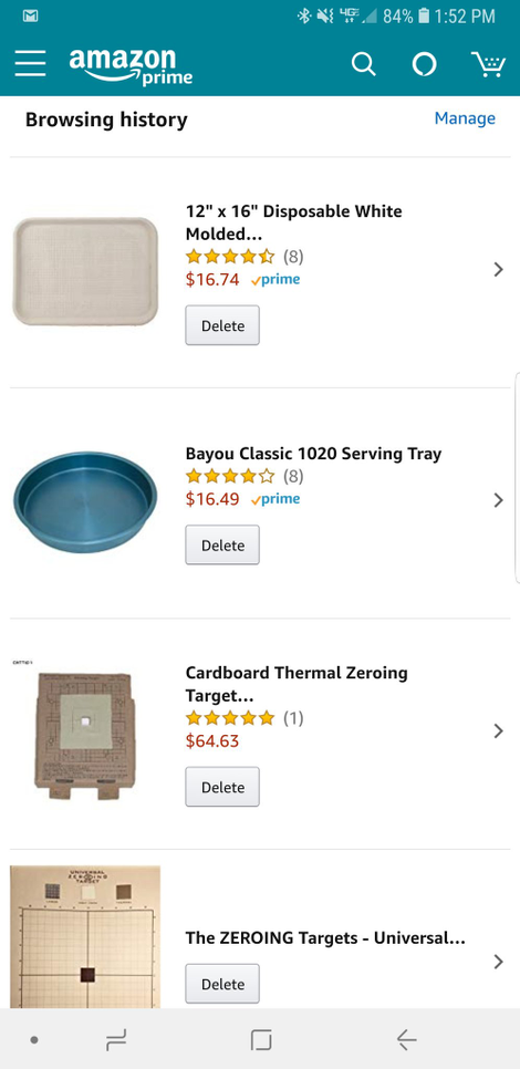 Fozzy Whittaker’s recent Amazon browsing history